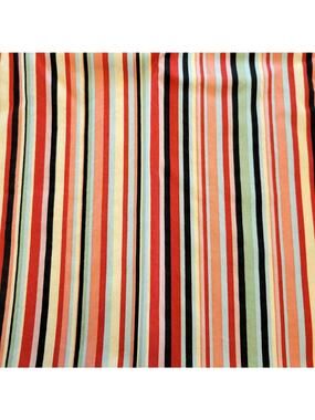 Stripe Cotton Fabric 2 Yards x 42" Red Black Pink B25-CH-P29 Brother Sister